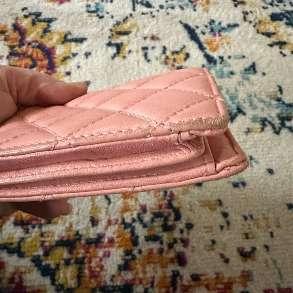 Michael Kors Pink Quilted Leather Bi-Fold Wallet